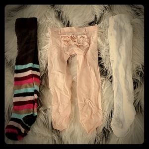 3 Pack Girls Tights